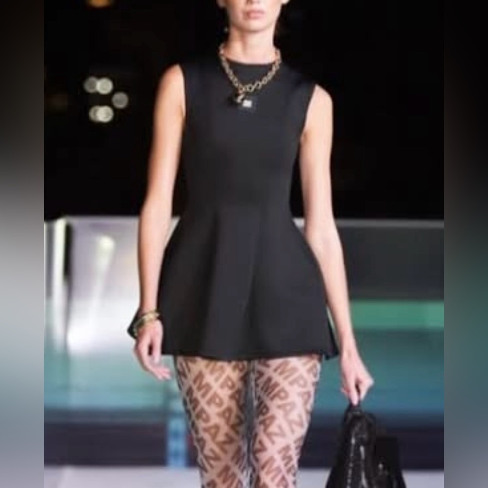 NWT MPAZ STUDIO Submerged Capsule 2022 Collection Mini Dress Black Size XS